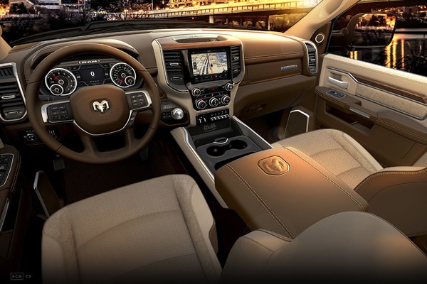 2020 Ram 3500 Interior Feature beige leather seats