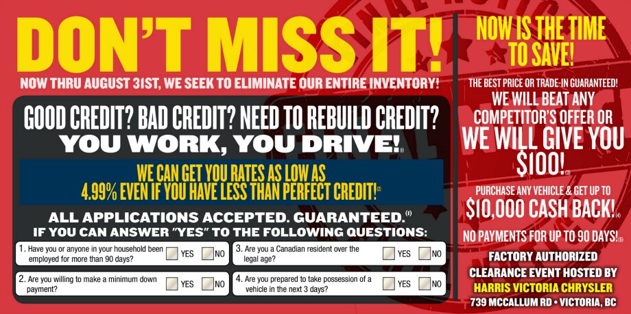 west shore super sale harris victoria dodge vancouver island save on flyer victoria