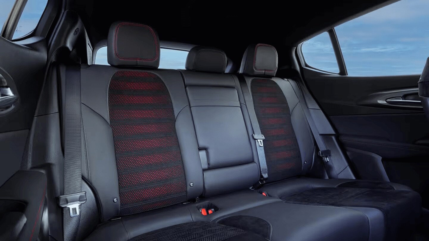 Learn about the 2025 Dodge Hornet An interior shot of the second row of seats on the Dodge Hornet