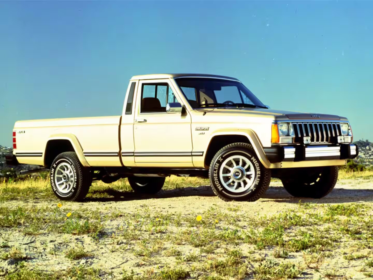 An image of a 1980s era Jeep Comanche