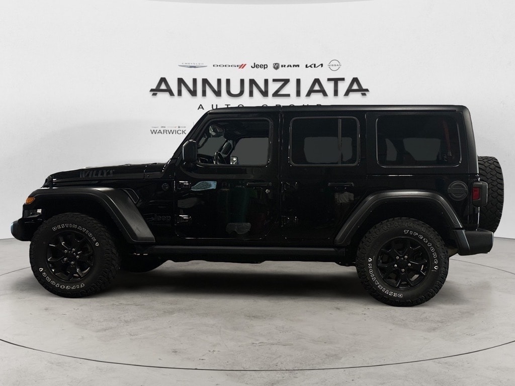 Used 2021 Jeep Wrangler Unlimited Willys with VIN 1C4HJXDG4MW742033 for sale in Warwick, NY