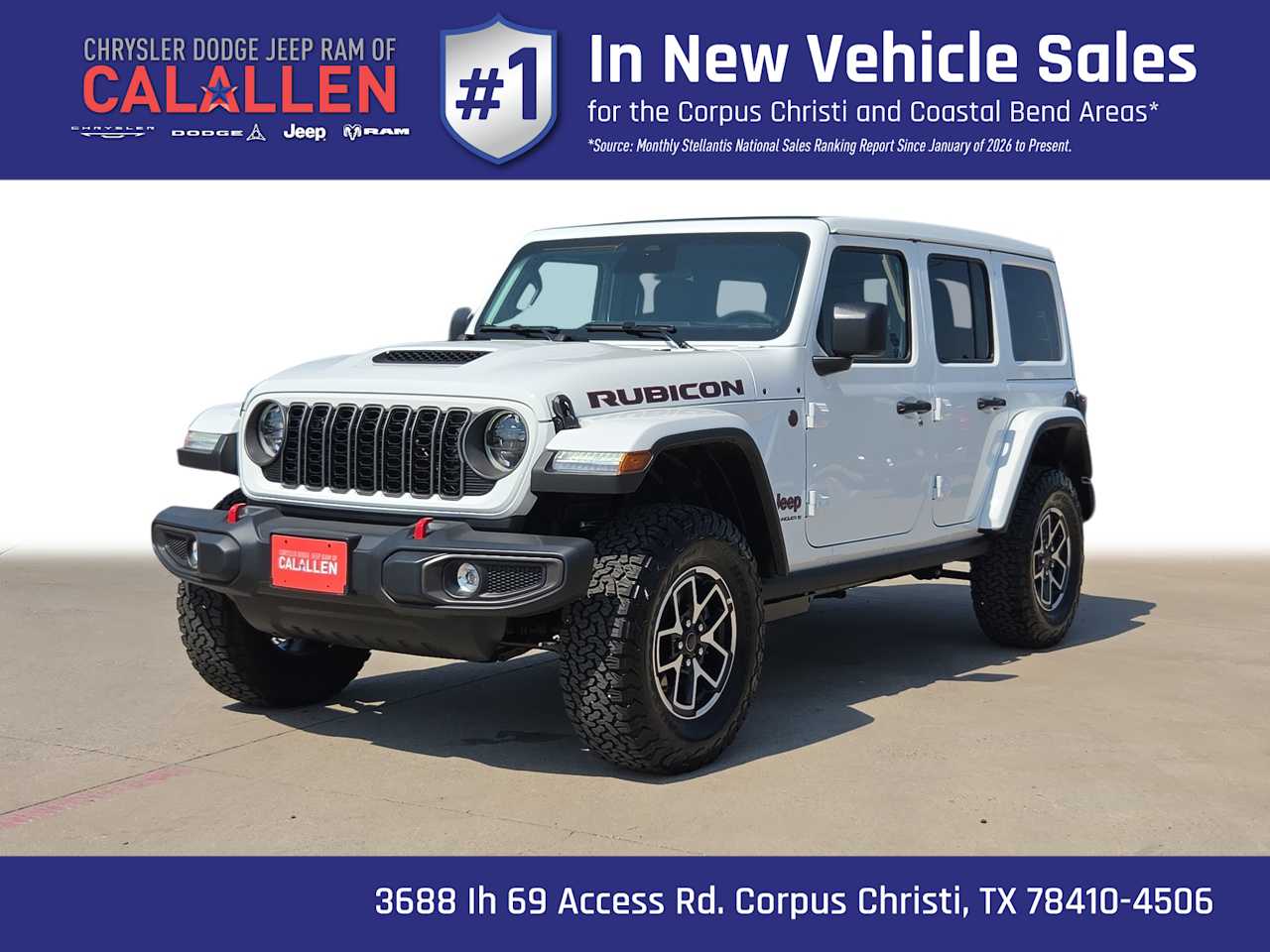 New 2026 Jeep Wrangler 4-DOOR RUBICON