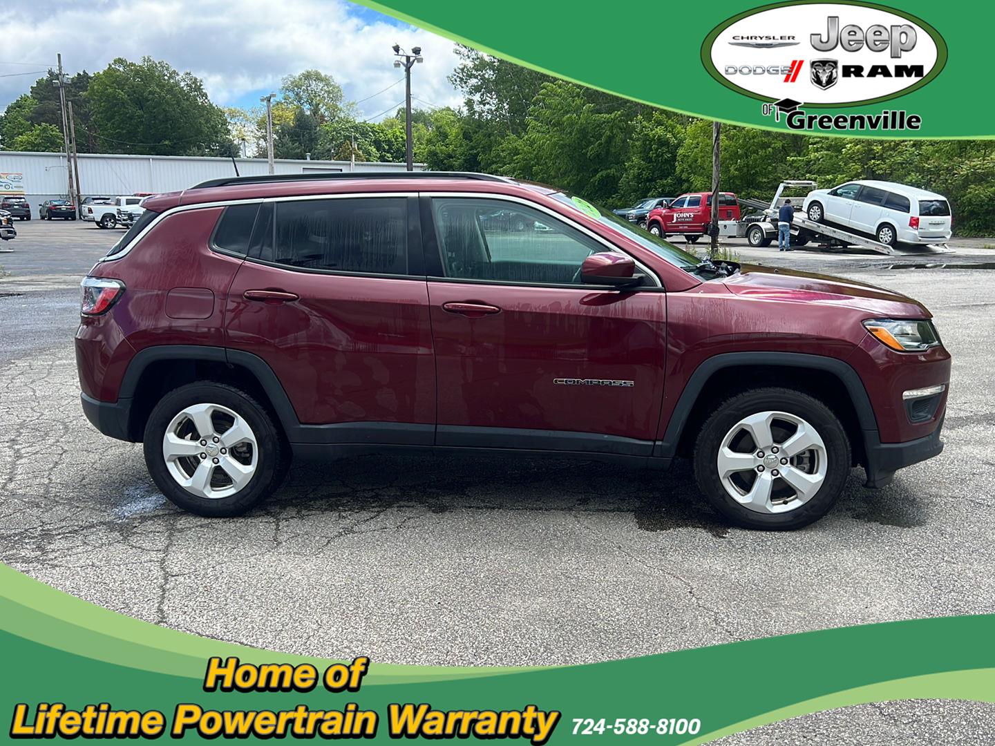 Used 2021 Jeep Compass North with VIN 3C4NJDBB5MT519093 for sale in Greenville, PA
