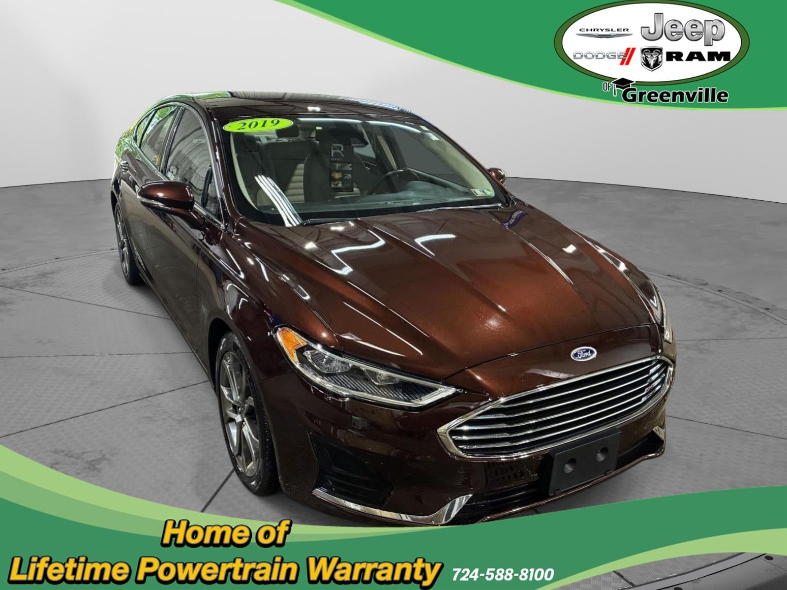 Red (Rich Copper Tinted) 2019 Ford Fusion Sedan Front-Wheel Drive 6-Speed Automatic