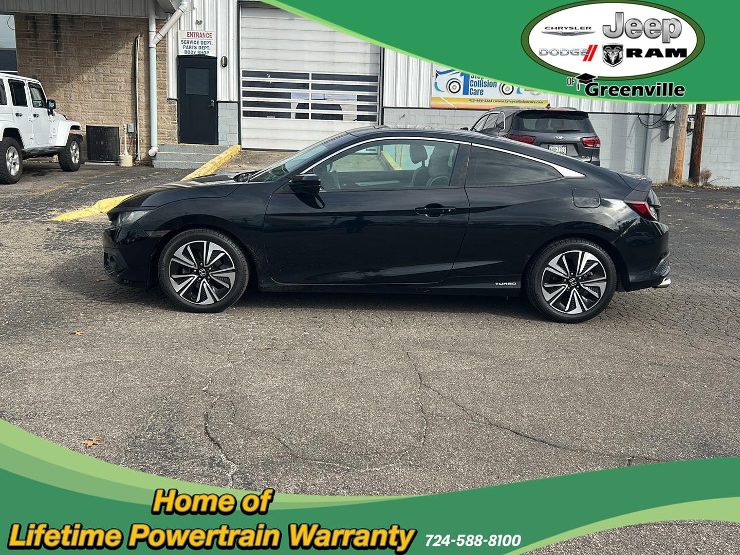 Used 2016 Honda Civic EX with VIN 2HGFC3B33GH355780 for sale in Greenville, PA