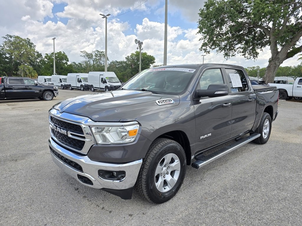 Certified 2022 RAM Ram 1500 Pickup Big Horn/Lone Star with VIN 1C6RREFM6NN452220 for sale in Tampa, FL