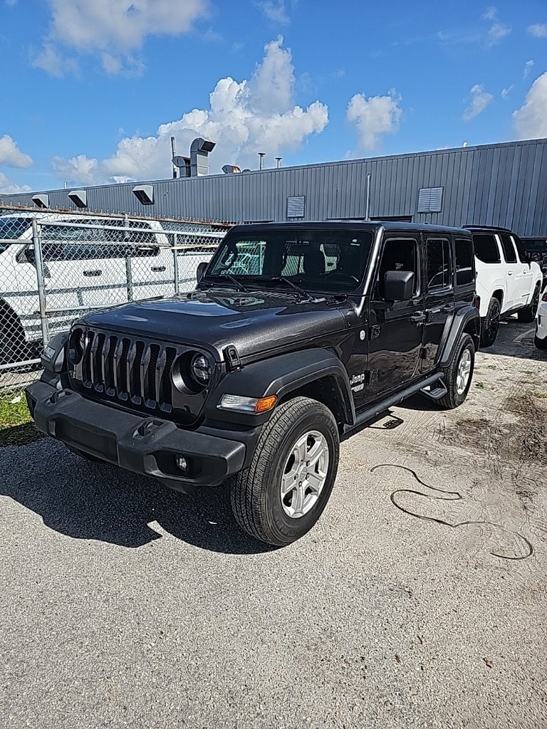 Used 2019 Jeep Wrangler Unlimited Sport S with VIN 1C4HJXDG1KW641416 for sale in Tampa, FL