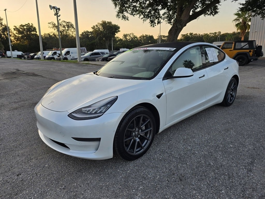 Used 2021 Tesla Model 3 Base with VIN 5YJ3E1EA5MF855046 for sale in Tampa, FL