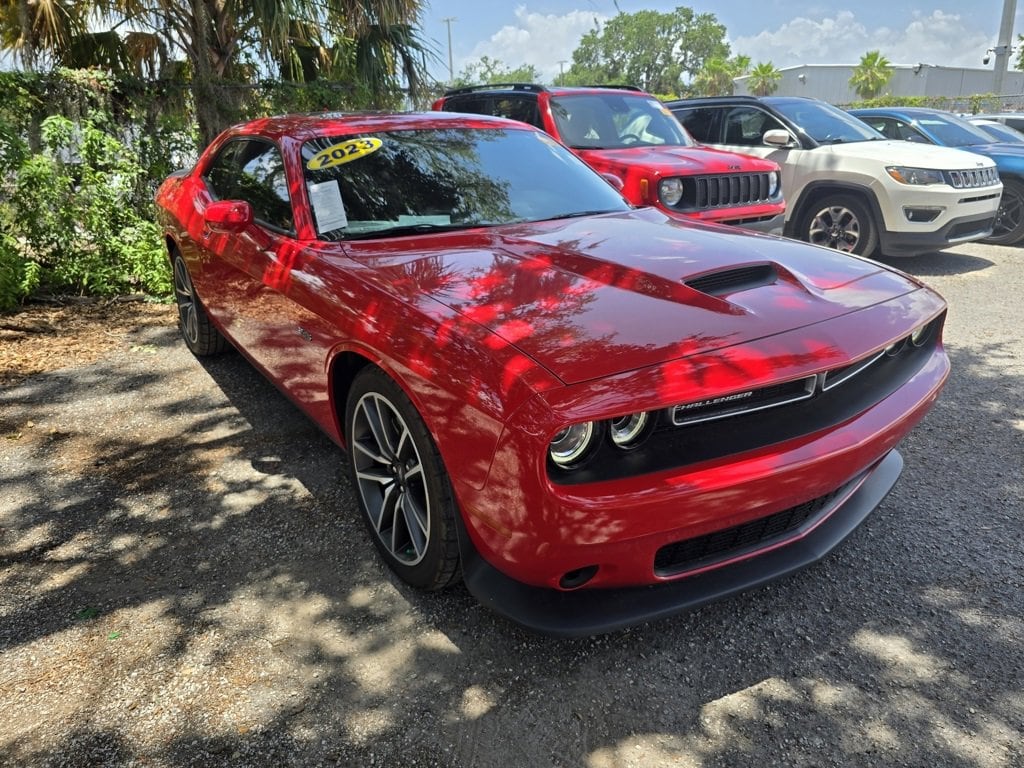 Certified 2023 Dodge Challenger R/T with VIN 2C3CDZBT4PH681013 for sale in Tampa, FL