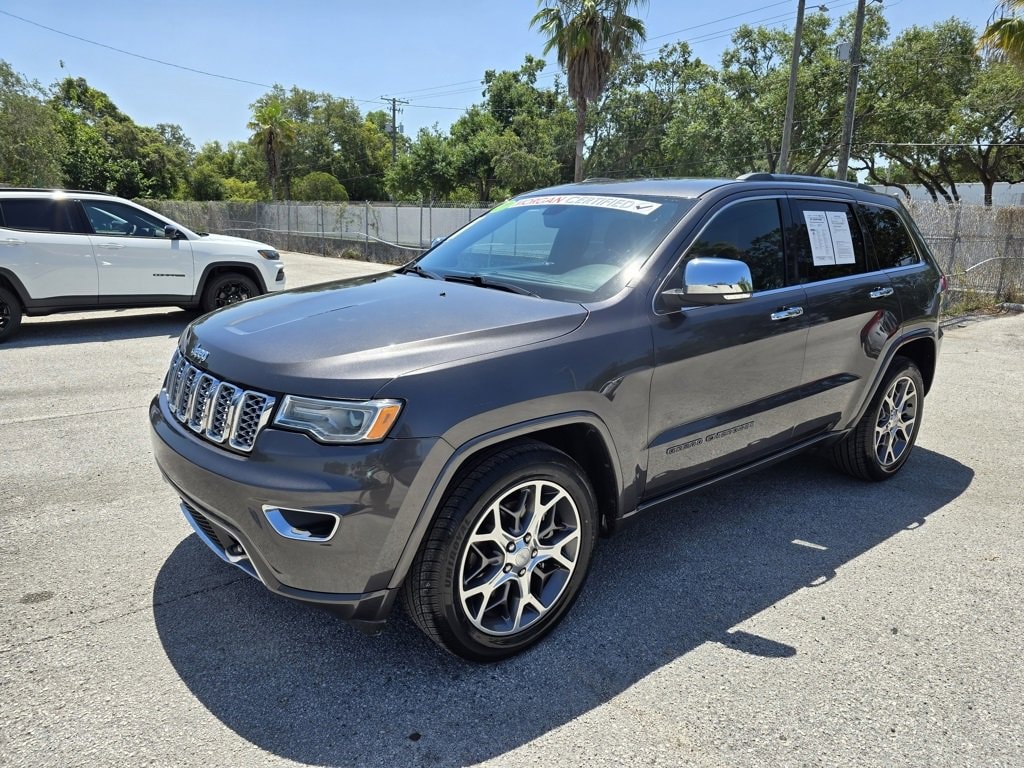 Certified 2021 Jeep Grand Cherokee Overland with VIN 1C4RJECG6MC570485 for sale in Tampa, FL