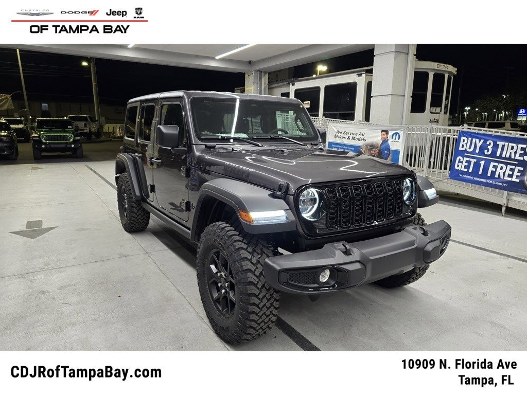 New 2025 Jeep Wrangler 4-DOOR WILLYS Sport Utility