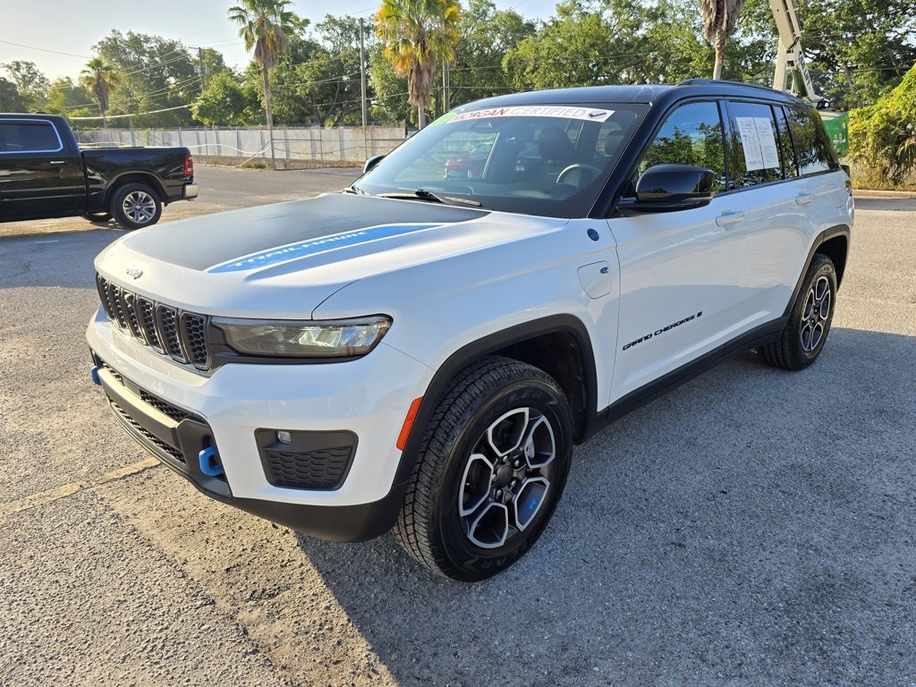 Certified 2022 Jeep Grand Cherokee Trailhawk 4xe with VIN 1C4RJYC64N8724348 for sale in Tampa, FL