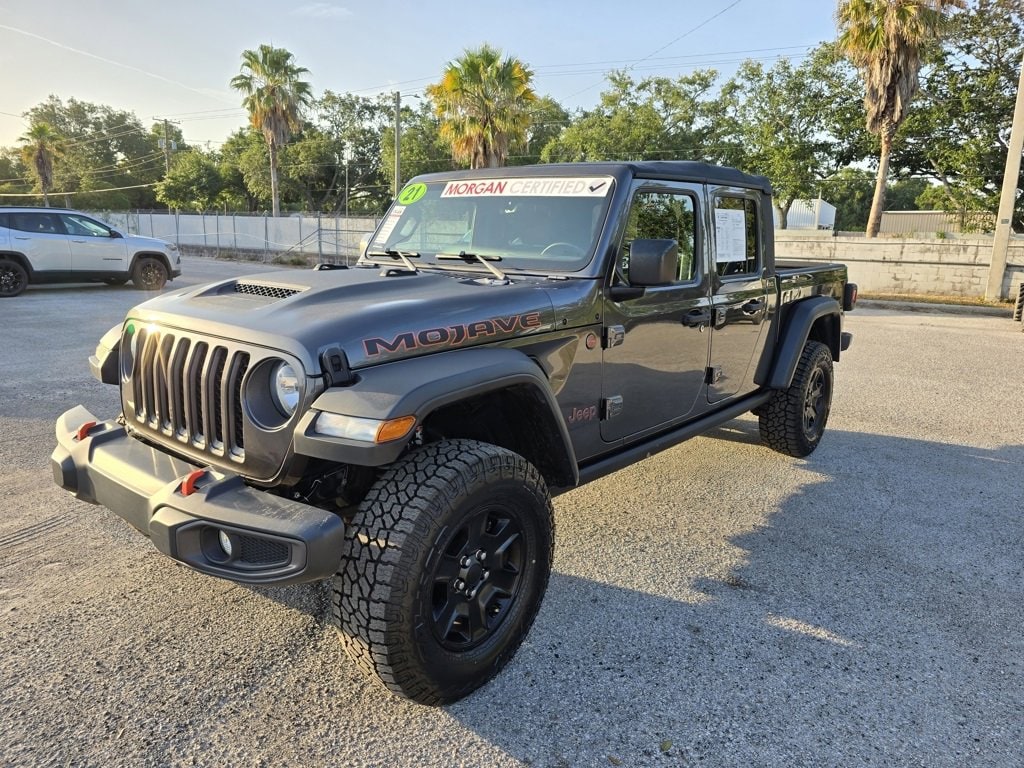 Certified 2021 Jeep Gladiator Mojave with VIN 1C6JJTEG6ML555524 for sale in Tampa, FL