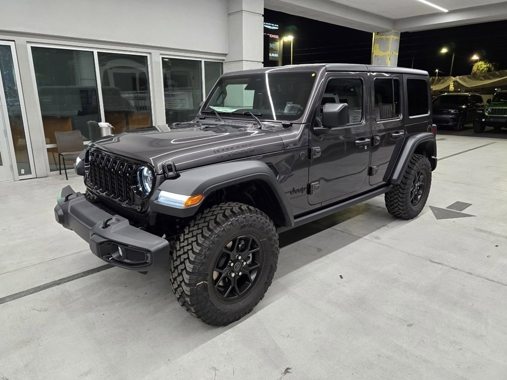 New 2025 Jeep Wrangler 4-DOOR WILLYS Sport Utility