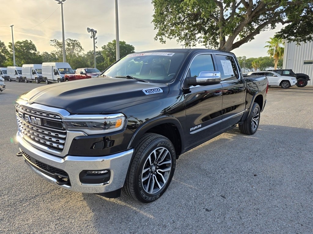 Certified 2025 RAM Ram 1500 Pickup Limited with VIN 1C6SRFHP9SN583393 for sale in Tampa, FL