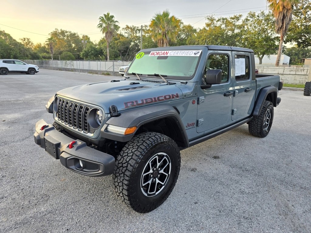 Certified 2024 Jeep Gladiator Rubicon with VIN 1C6JJTBG6RL128968 for sale in Tampa, FL