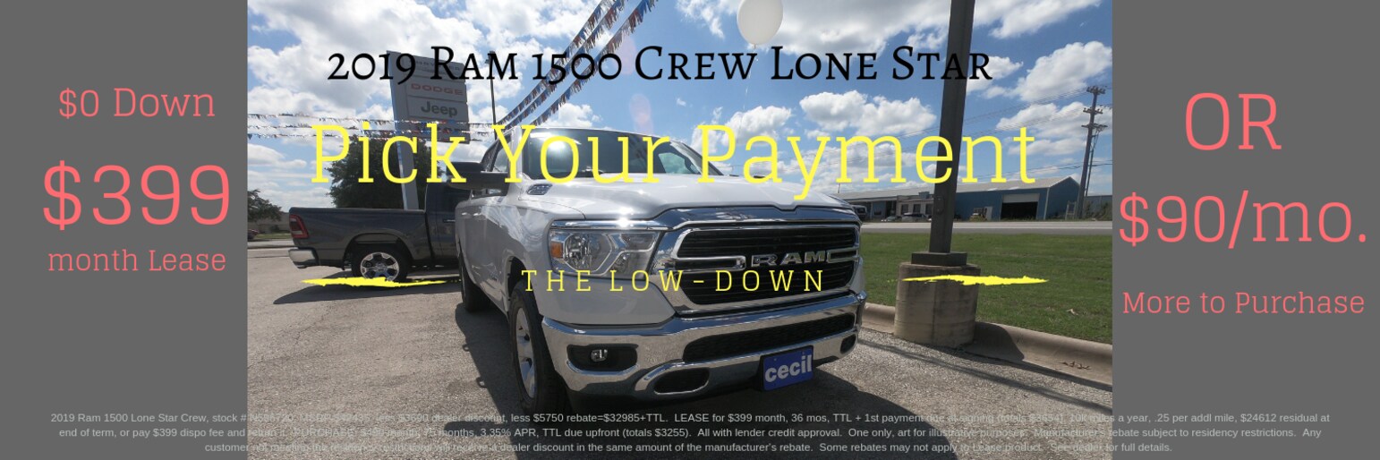 Cecil Atkission Chrysler Dodge Jeep Ram Dealership Marble Falls