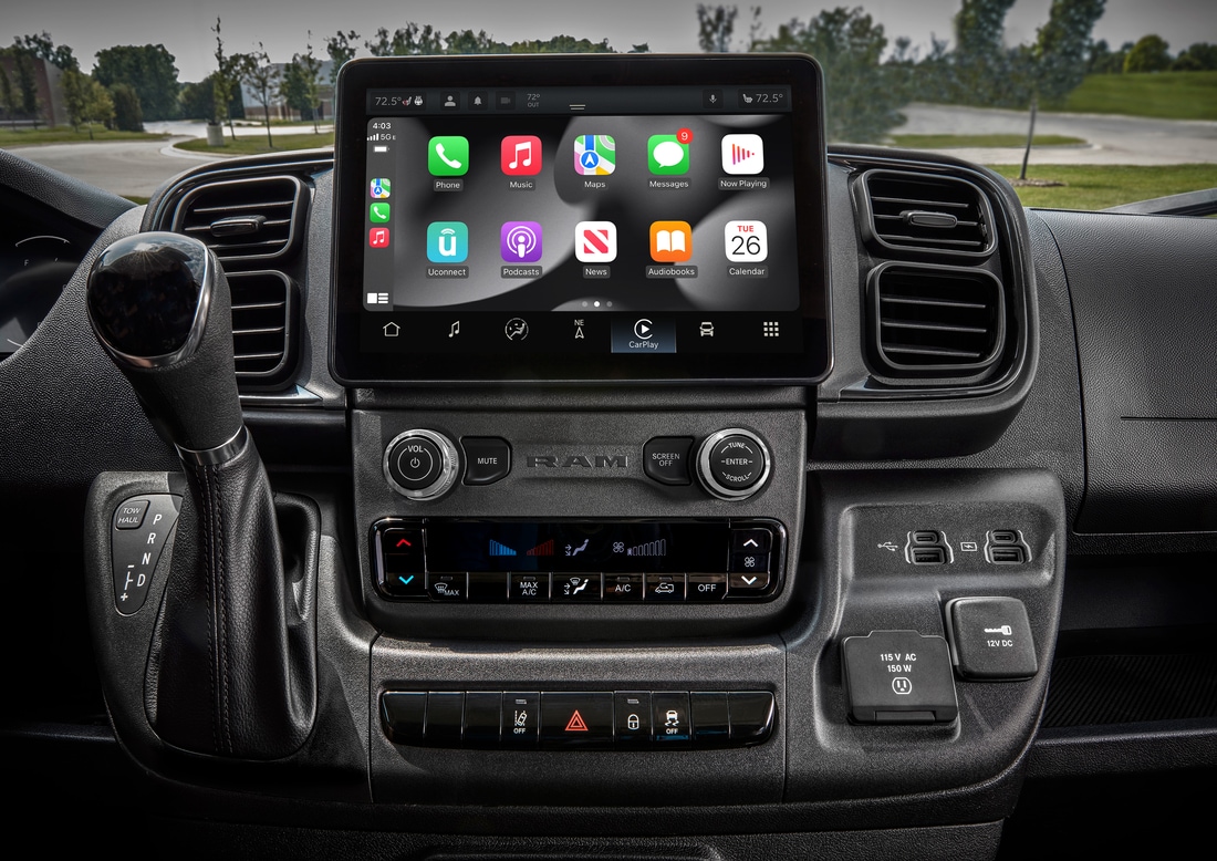 New Ram Promaster dashboard
