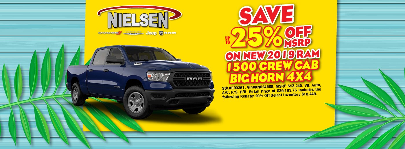 Nielsen Dodge Chrysler Jeep Ram in East Hanover, NJ New & Used Car