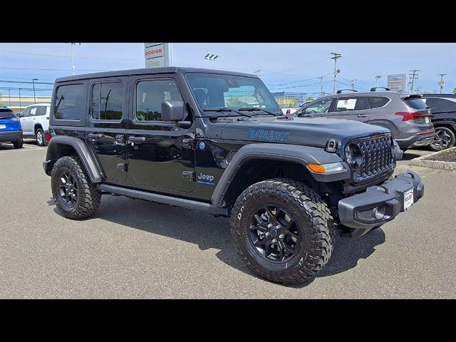 Used 2025 Jeep Wrangler 4xe Willys 4XE with VIN 1C4RJXN60SW579856 for sale in East Hanover, NJ
