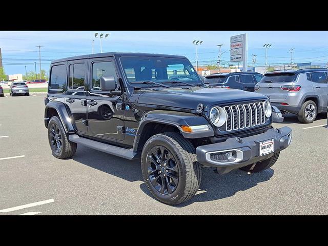 Used 2025 Jeep Wrangler 4xe Sahara 4XE with VIN 1C4RJXP6XSW601598 for sale in East Hanover, NJ