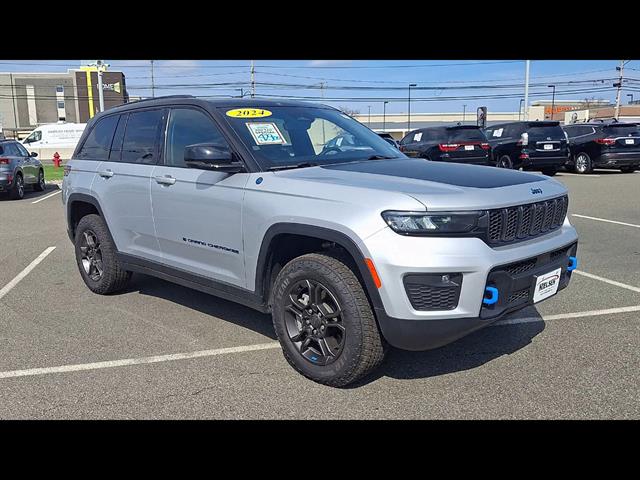 Used 2024 Jeep Grand Cherokee Trailhawk 4xe with VIN 1C4RJYC60R8510821 for sale in East Hanover, NJ