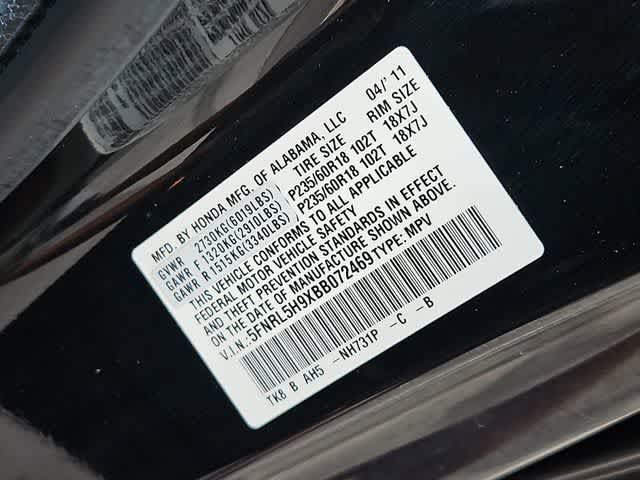 Thumbnail: 2011 Honda Odyssey - 37