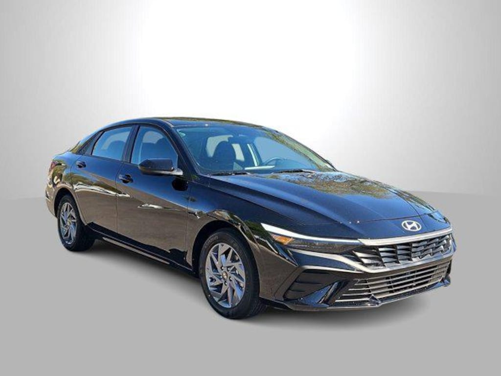 New 2026 Hyundai Elantra Hybrid Blue Sedan