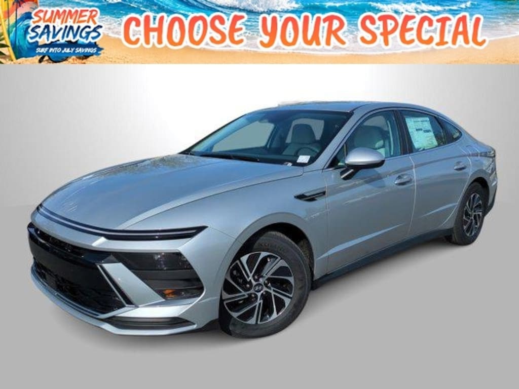 New 2026 Hyundai Sonata Hybrid Blue Sedan
