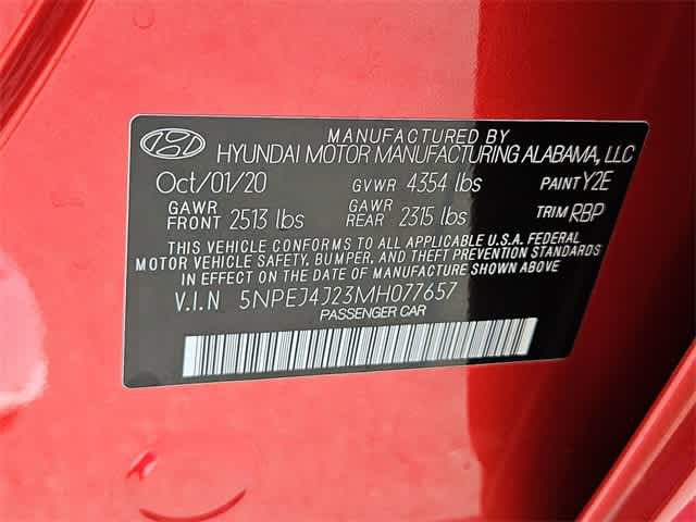 2021 Hyundai Sonata SEL Plus 34
