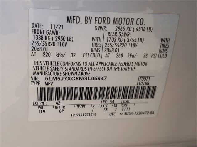 Thumbnail: 2022 Lincoln Aviator - 38