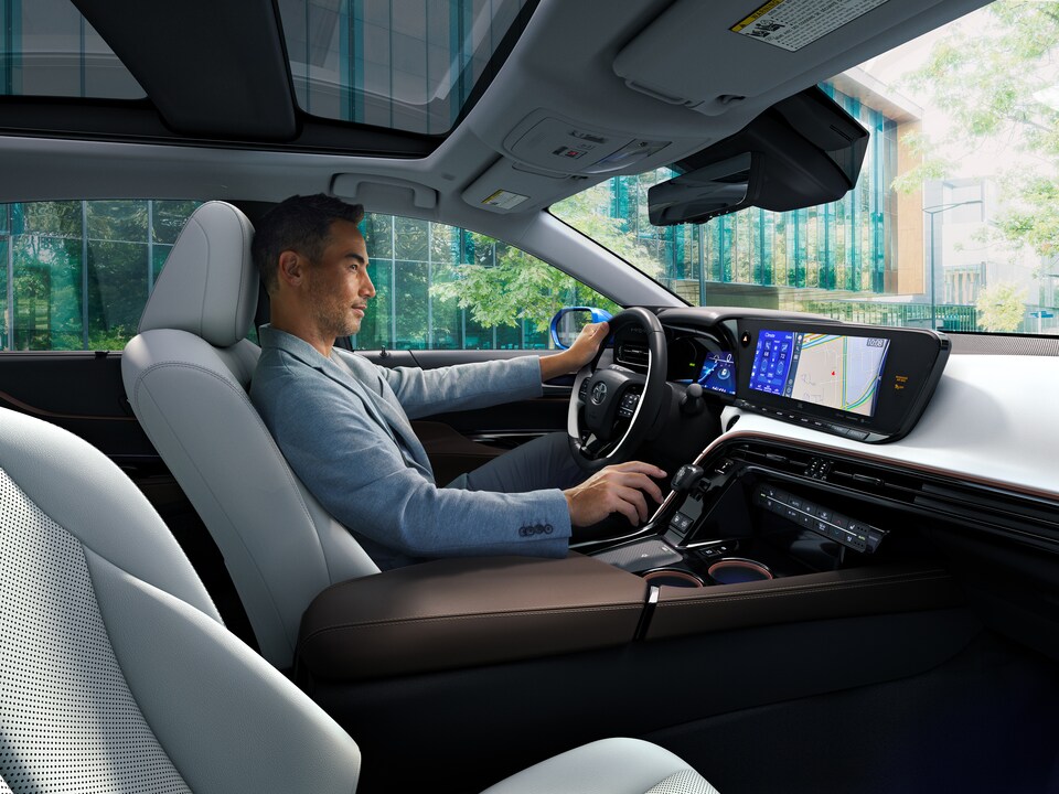  Man in driver's seat of a Hyundai