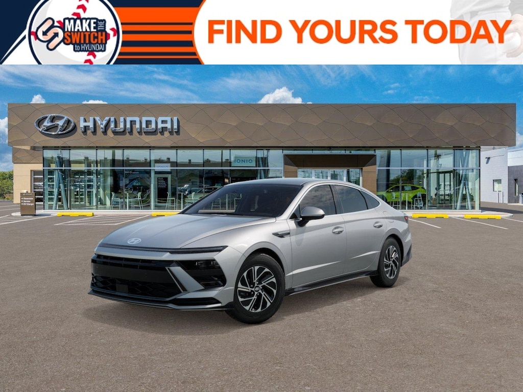New 2026 Hyundai Sonata Hybrid Blue Sedan