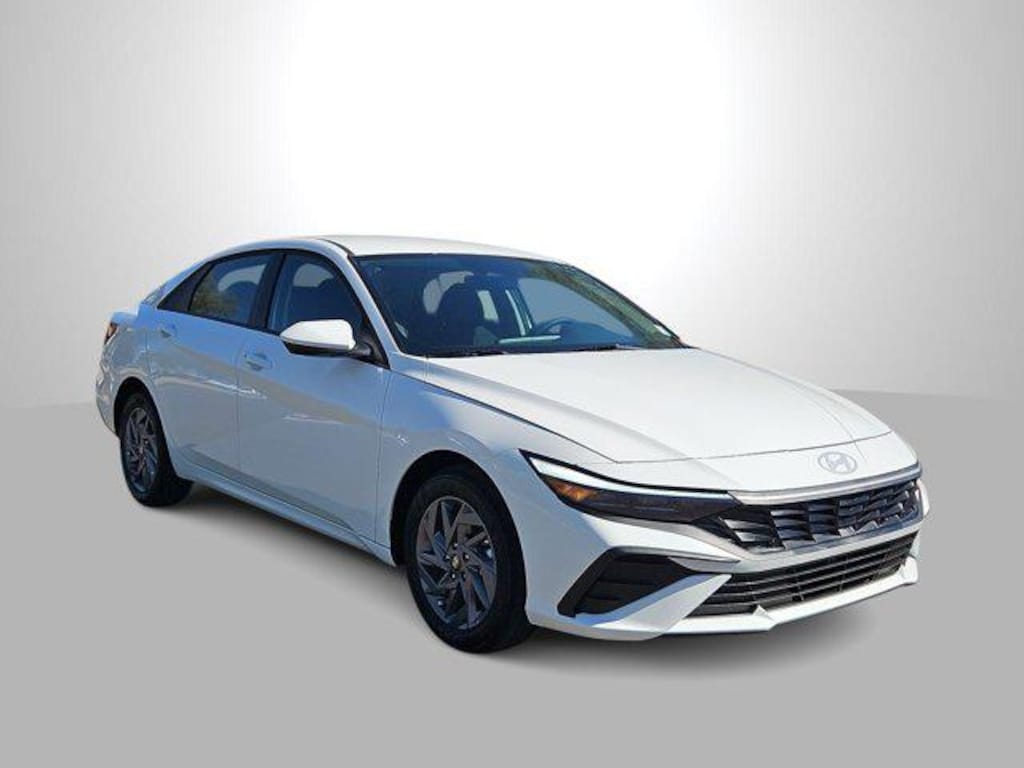 New 2026 Hyundai Elantra Hybrid Blue Sedan