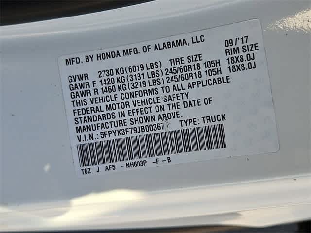 Thumbnail: 2018 Honda Ridgeline - 37