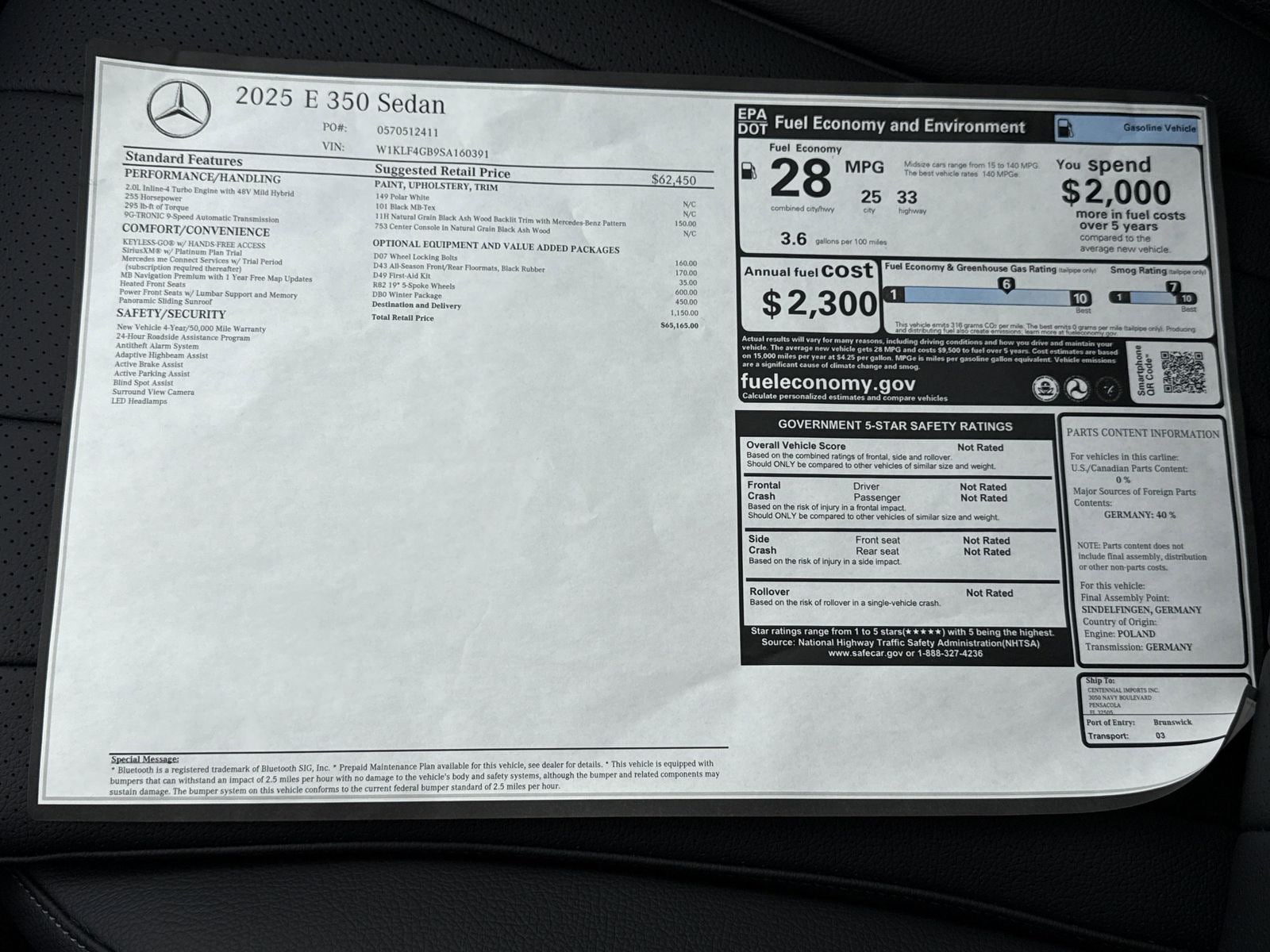 2025 Mercedes-Benz E-Class E350 - Photo 34