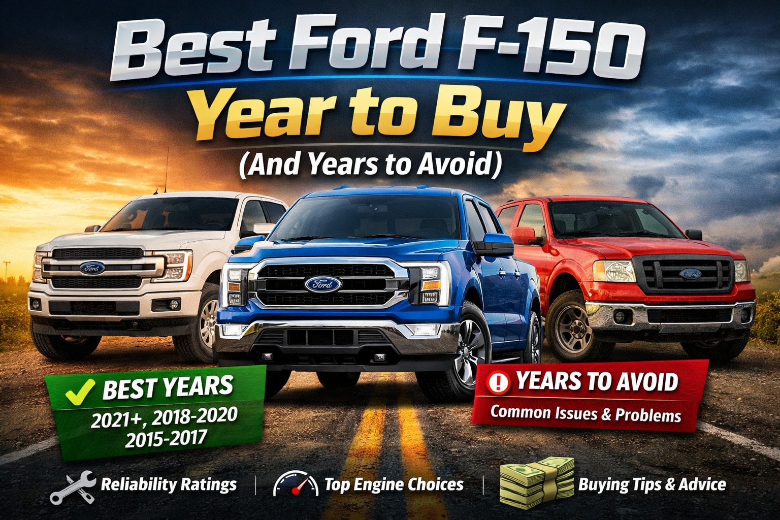 Best Ford F-150 years to buy and years to avoid
