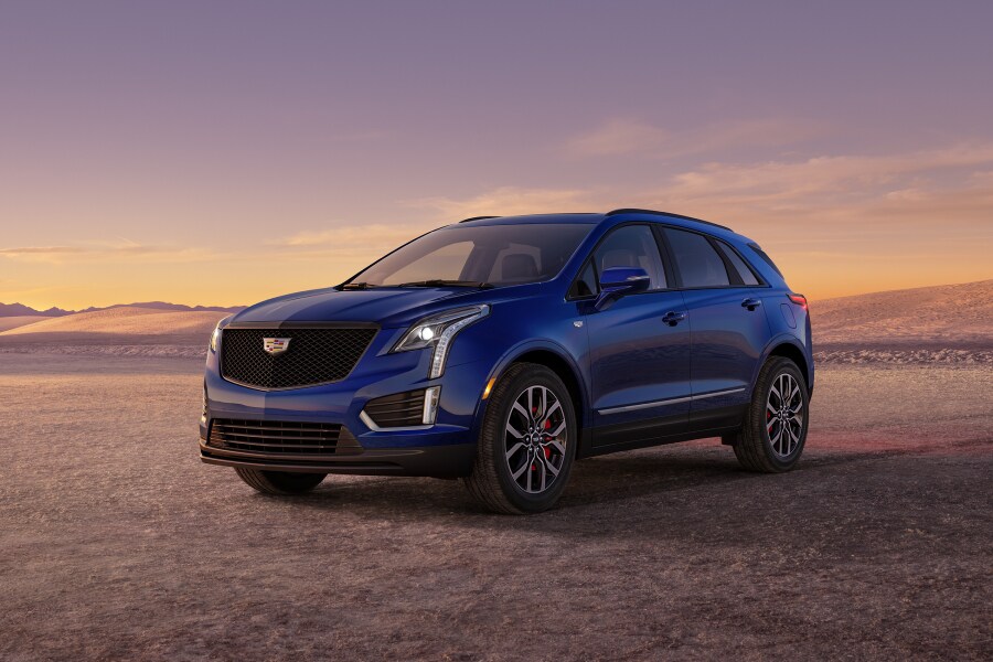 The Cadillac XT5 near Cleveland