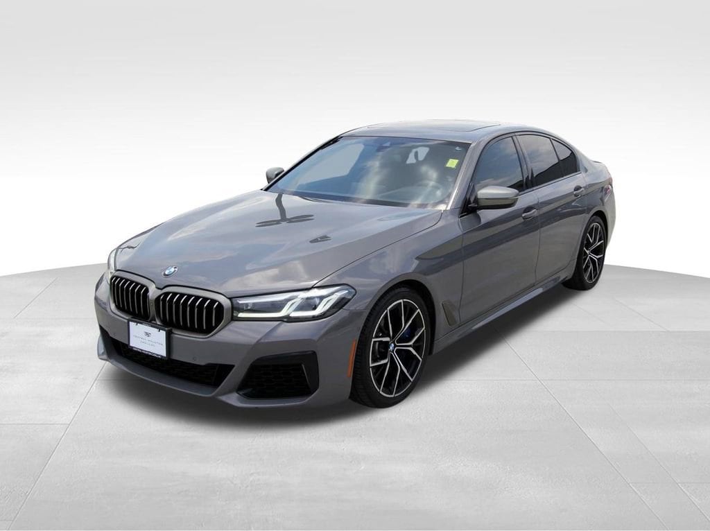 Used 2021 BMW 5 Series M550i with VIN WBA13BK07MCG32759 for sale in Houston, TX