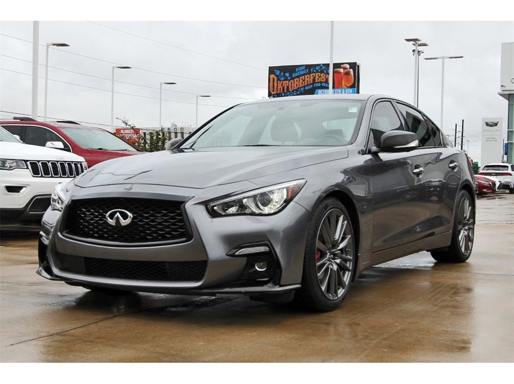 Used 2021 INFINITI Q50 RED SPORT with VIN JN1FV7DP2MM850080 for sale in Houston, TX