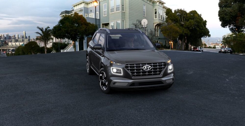 2024 Hyundai Venue Parked in front of a building