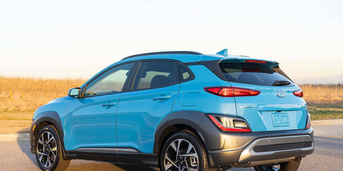 2023 Hyundai Kona parked rear view