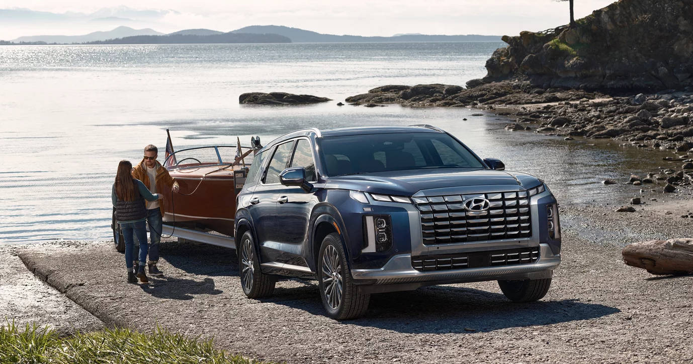 2024 Hyundai Palisade at a boat launch