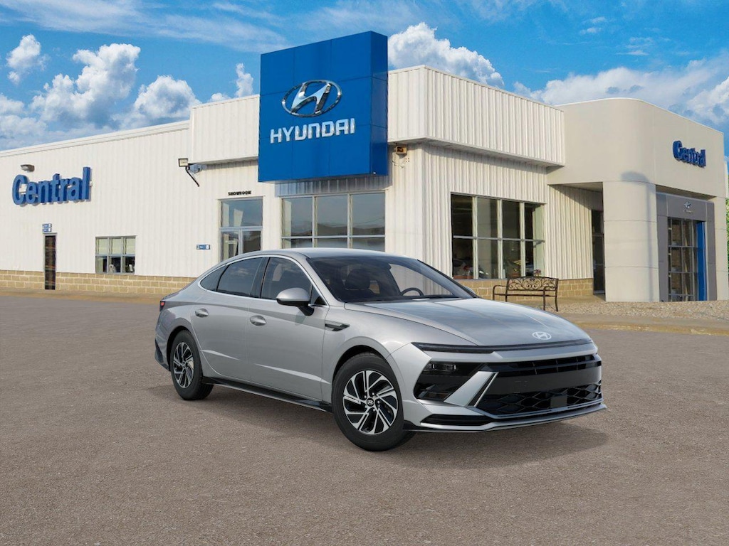 New 2026 Hyundai Sonata Hybrid Blue Sedan