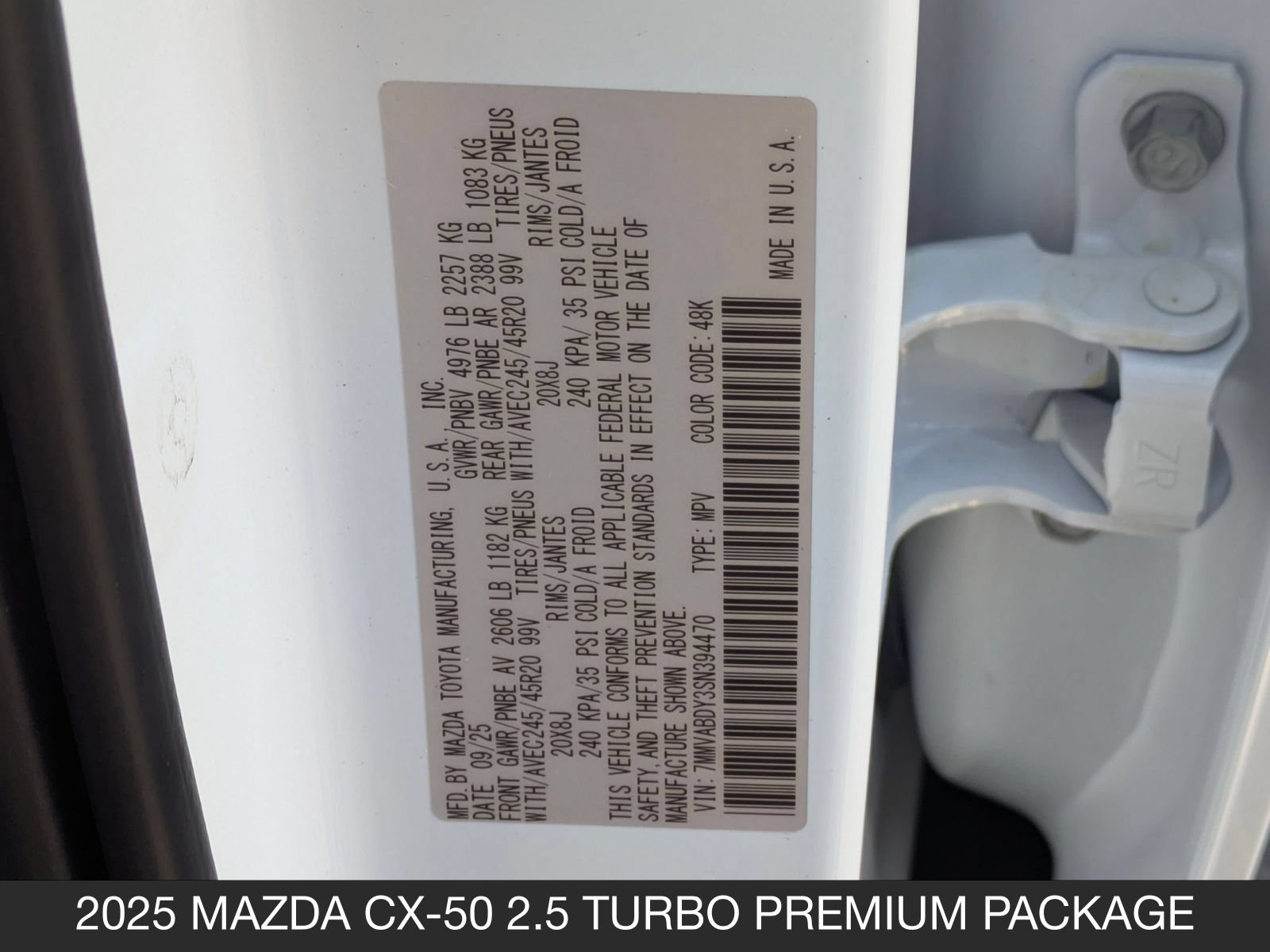 2025 Mazda CX-50 Premium - Photo 44