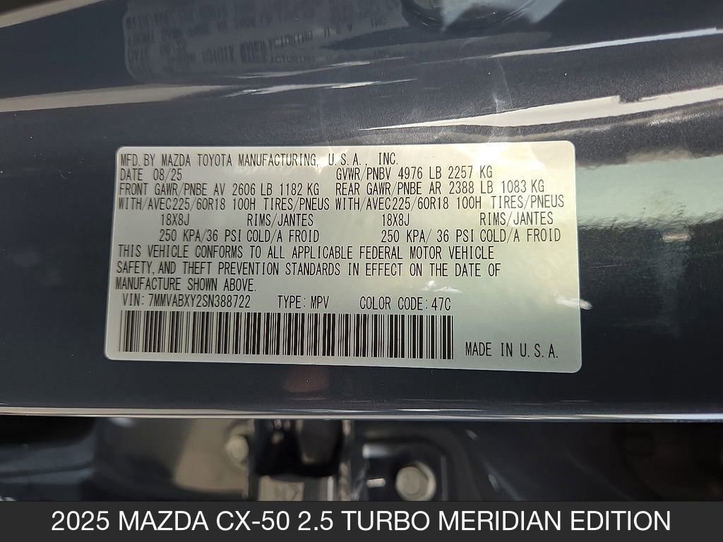 2025 Mazda CX-50 Meridian Edition - Photo 16