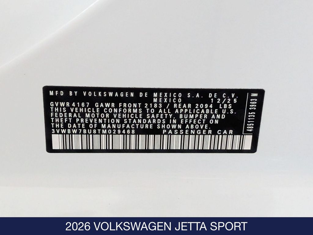 2026 Volkswagen Jetta Sport - Photo 17