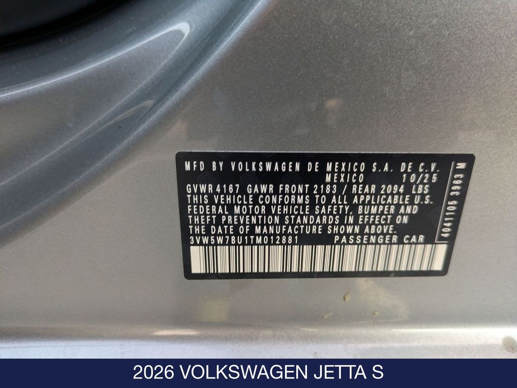 2026 Volkswagen Jetta S - Photo 39