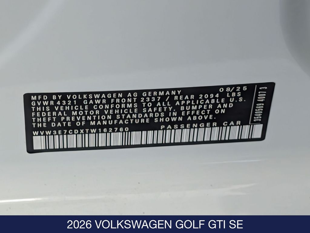 2026 Volkswagen Golf GTI SE - Photo 25