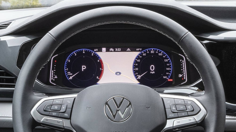 Close up of a Volkswagen dashboard